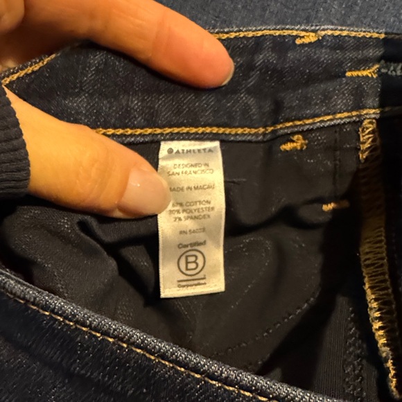 Athleta Dark Blue Skinny Women's Jeans - Picture 5 of 5